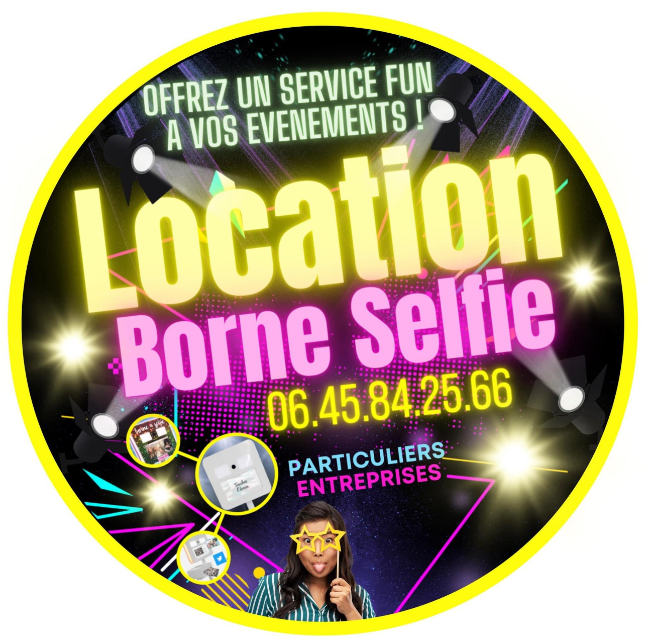 Logo Location Borne Selfie Aisne, BACCHUS LE CONCEPT